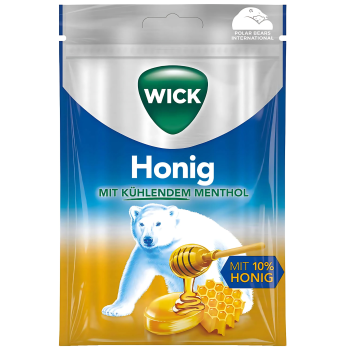 WICK - Menthol-Hustenbonbons Honig 72g